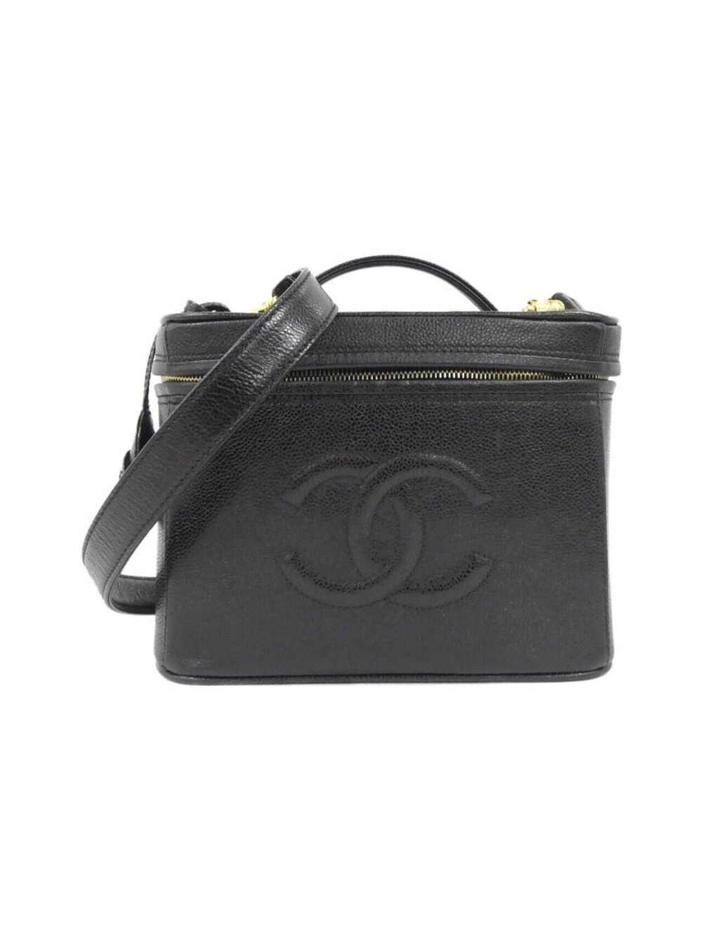 Chanel Vintage Bag Handbag Black